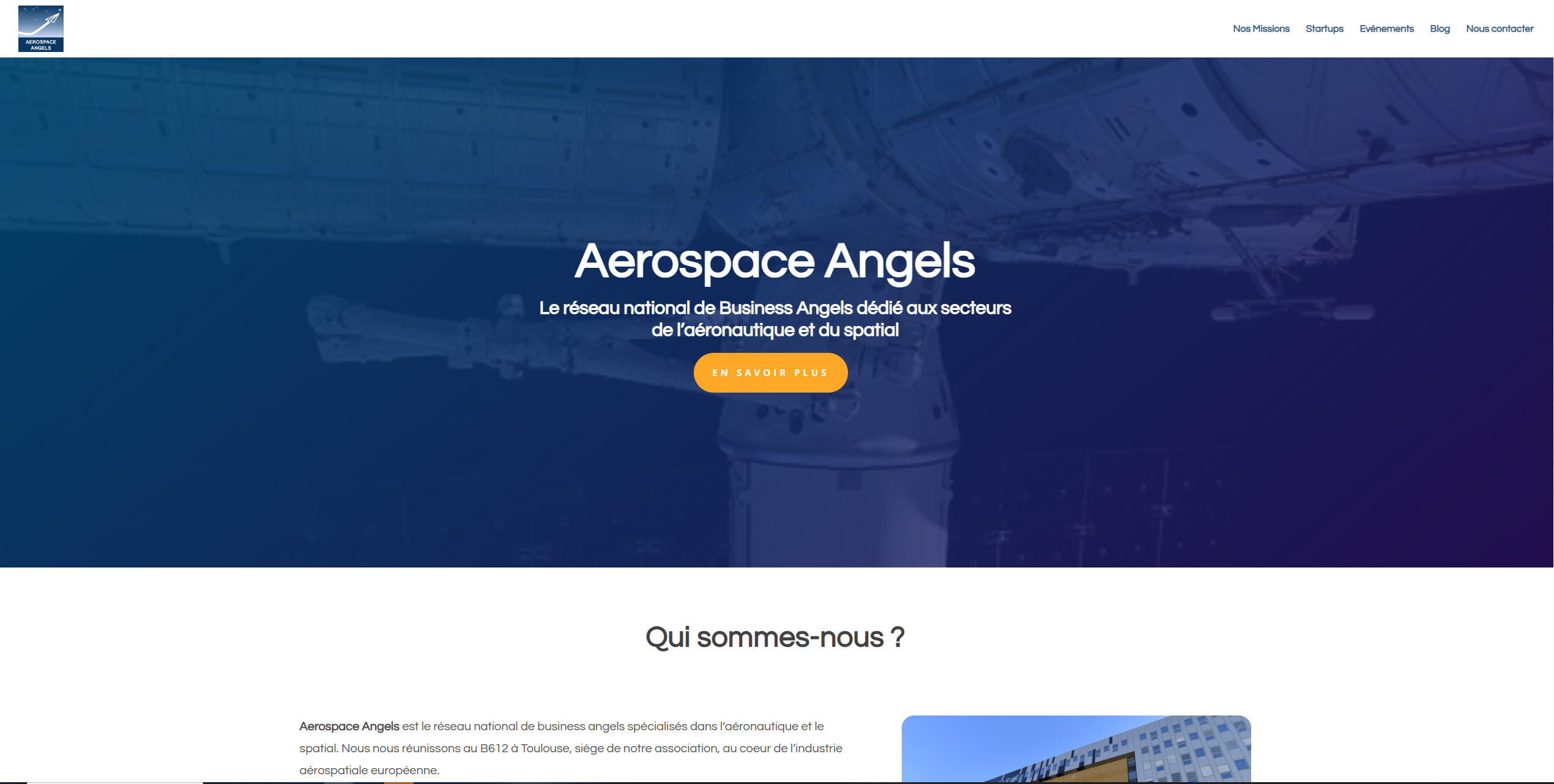 site web aerospace angels